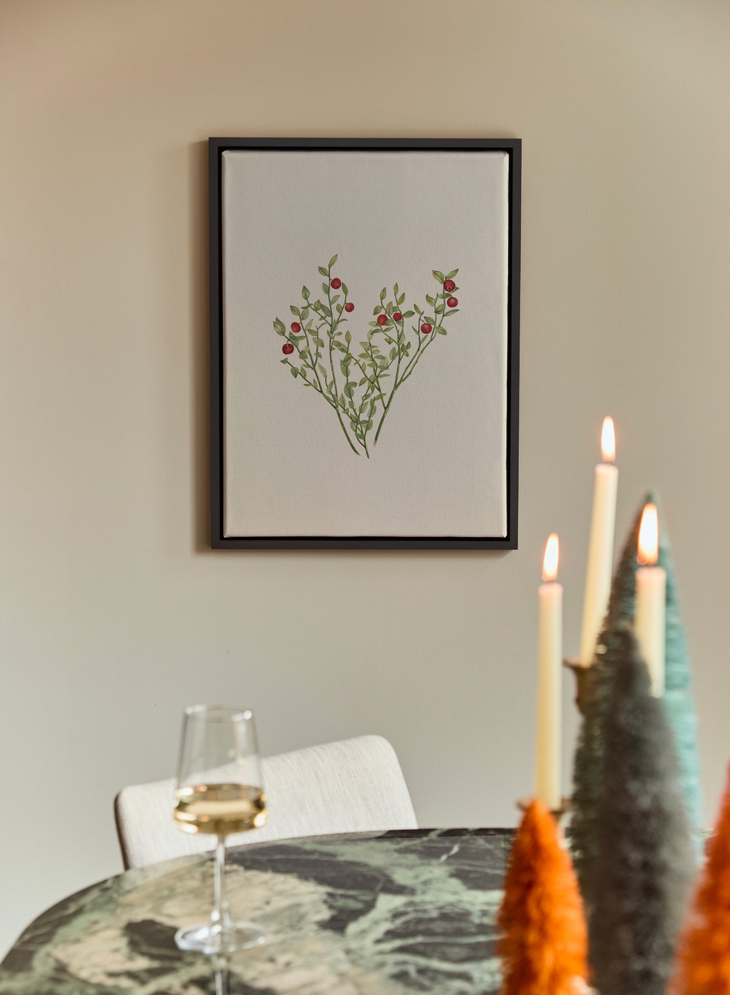 Black Wood Floating Canvas Frame, 11x14 in | 28x36 cm