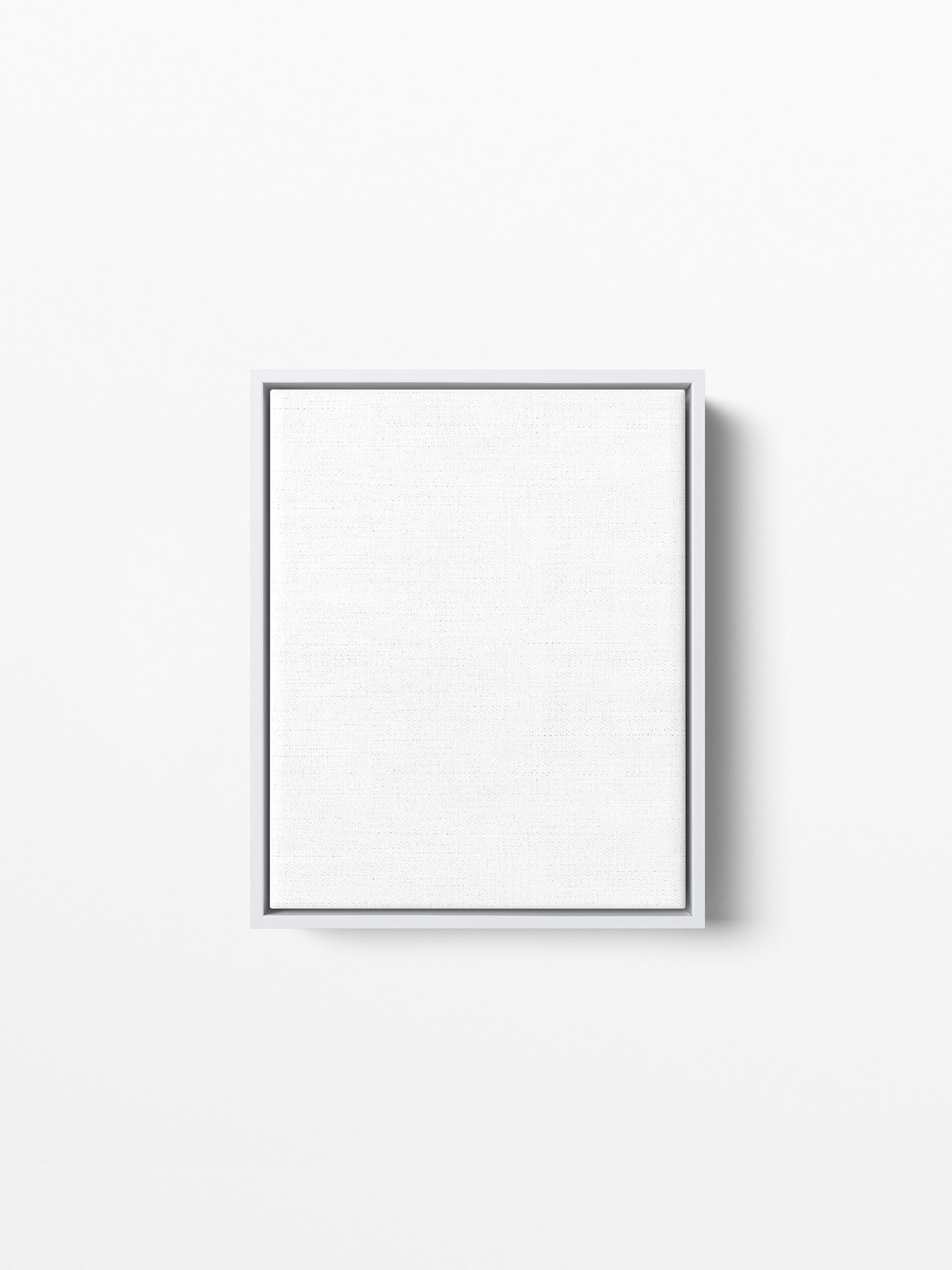White Wood Floating Canvas Frame, 8x10 in | 20x25 cm
