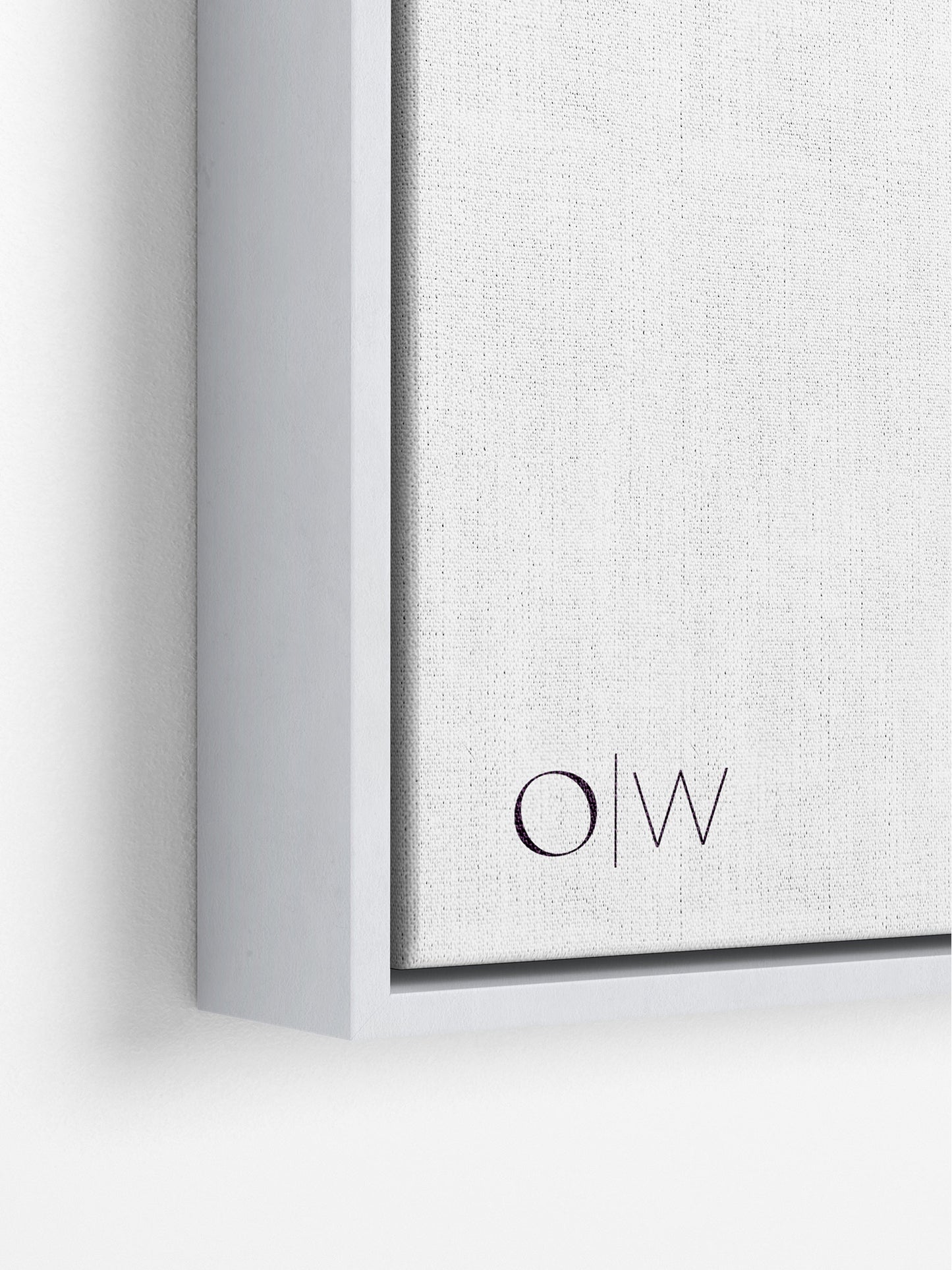 White Wood Floating Canvas Frame, 8x10 in | 20x25 cm