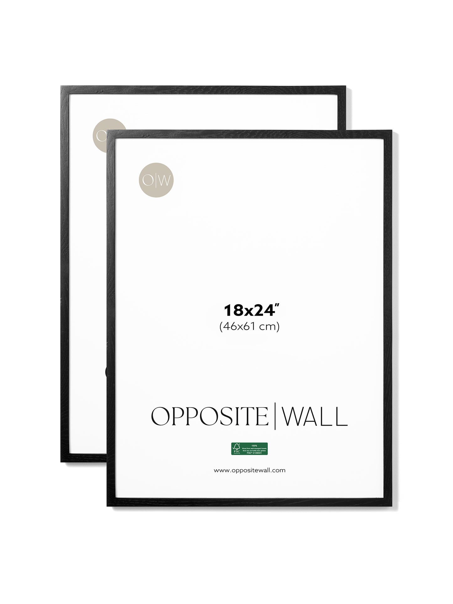 Black Oak Frame (2 Pack), 18x24 in | 46x61 cm