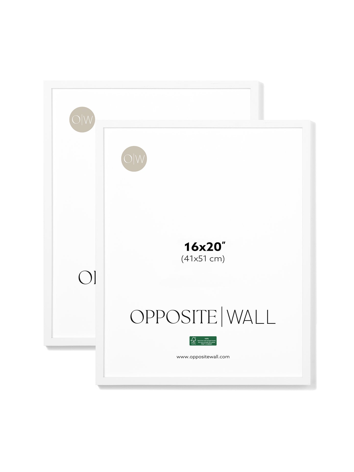 White Oak Frame (2 Pack), 16x20 in | 41x51 cm
