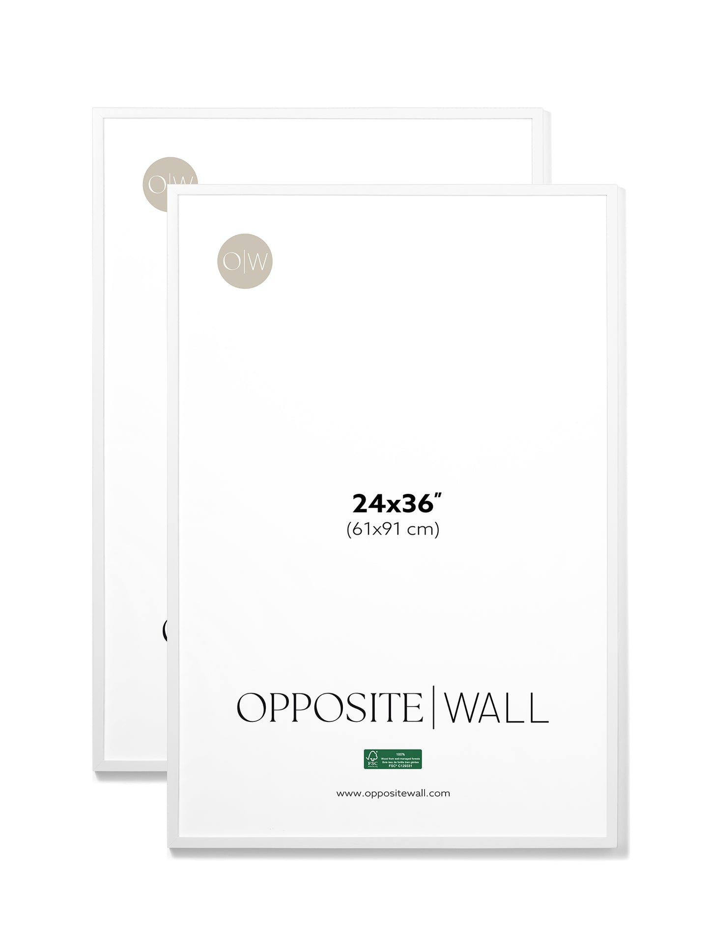 White Oak Frame (2 Pack), 24x36 in | 61x91 cm
