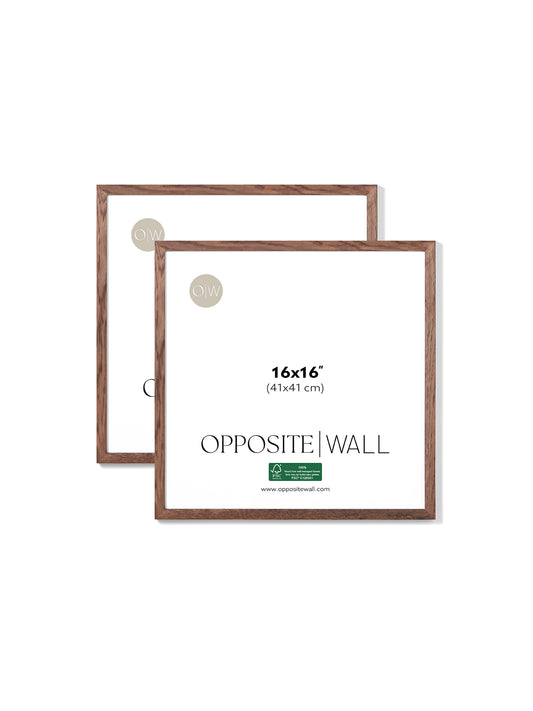Dark Oak Frame (2 Pack), 16x16 in | 41x41 cm
