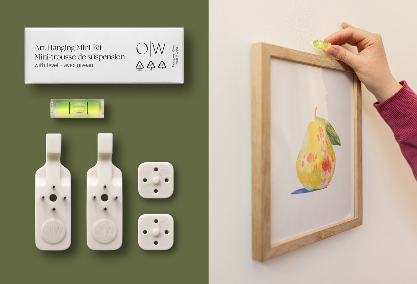 Art Hanging Mini-Kit with Level