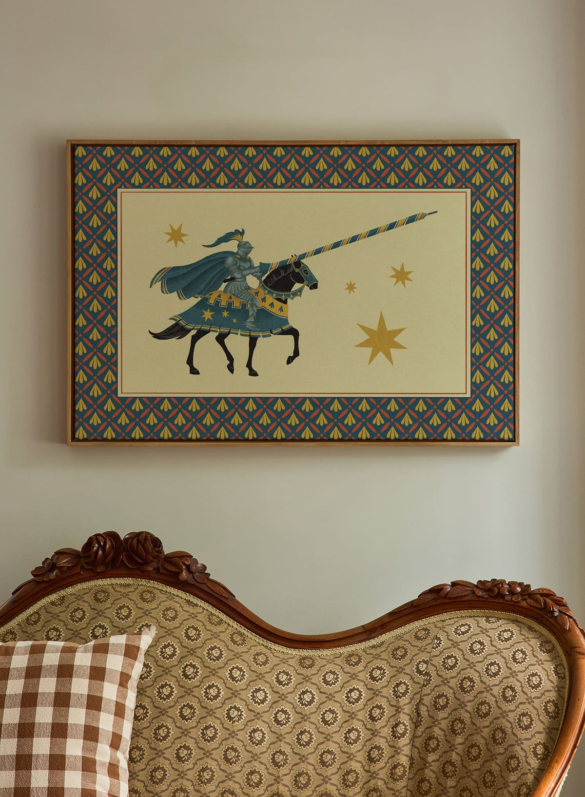 Chevalier courageux (bleu), Affiche