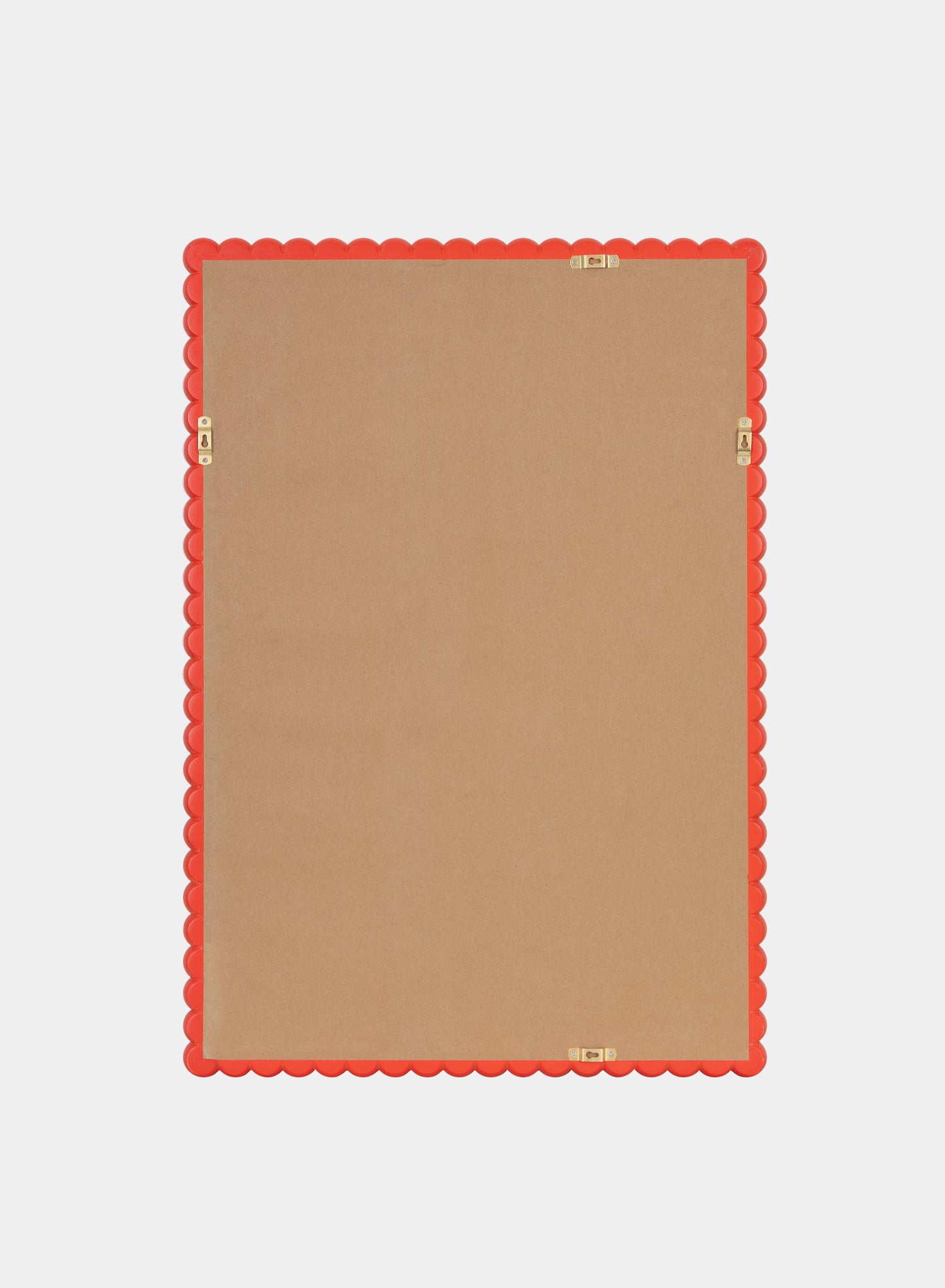 Grand miroir bobine Poppy – Rouge, cadre en chêne, 28x40 po | 70x100 cm