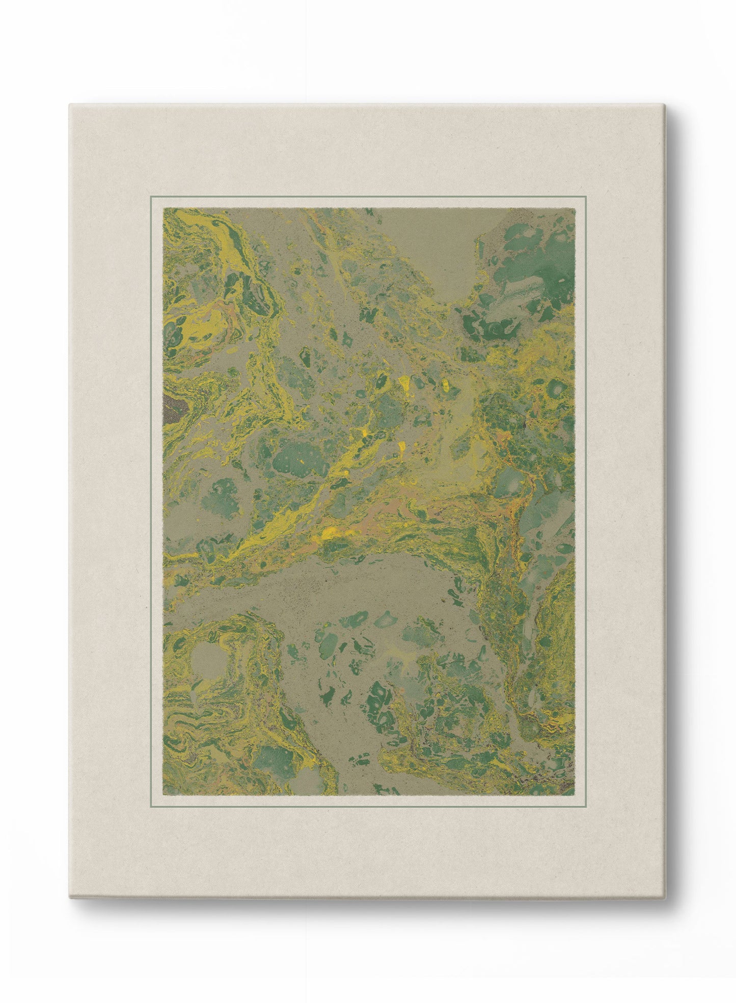 Florentine Marbling in Citrine, Canvas