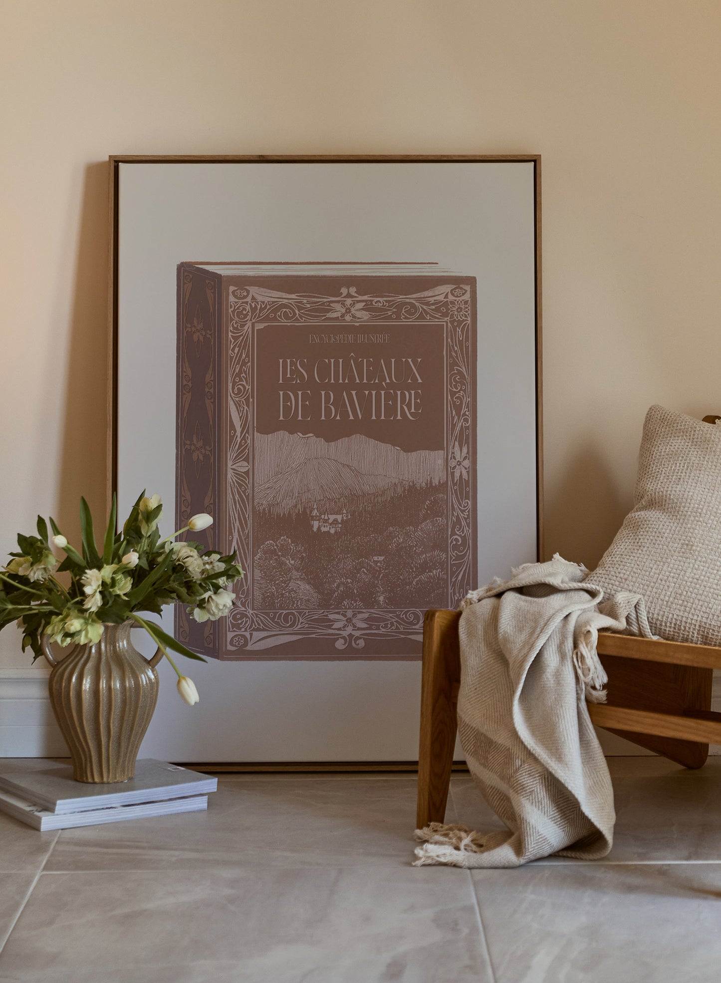 Les Châteaux Book Cover, Canvas