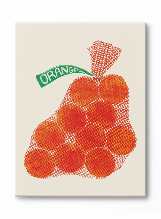 Florida Oranges Overprint, Canvas