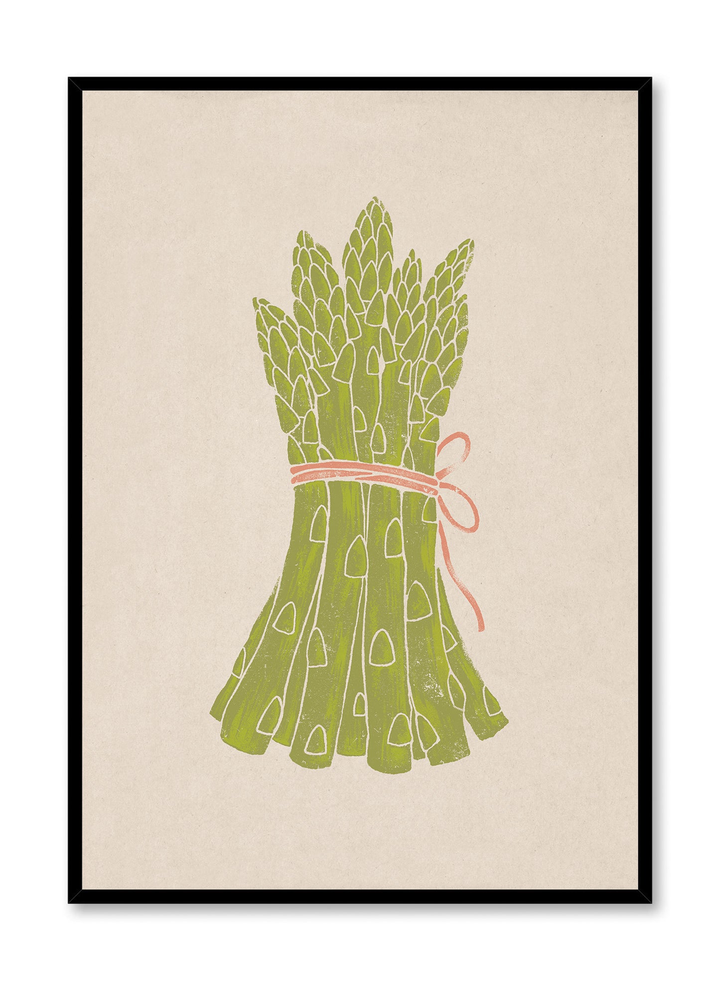 Asparagus Duotone Print, Poster