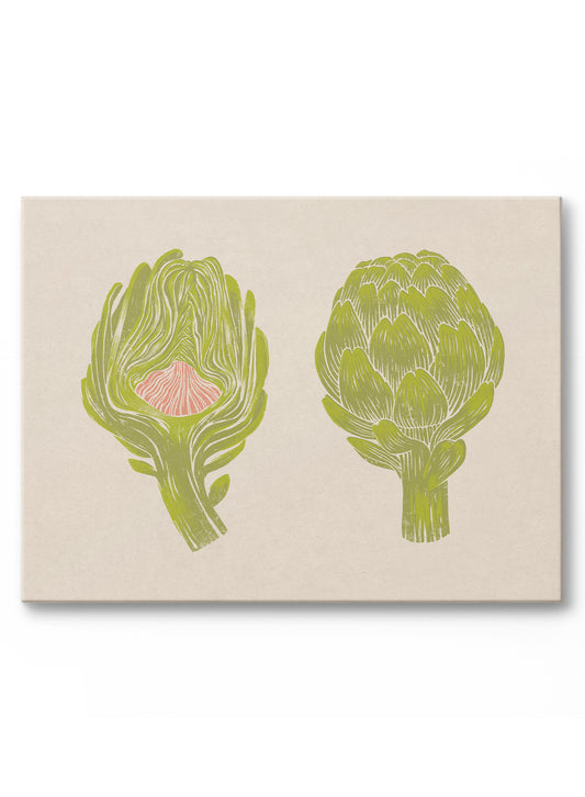 Artichoke Duotone Print, Canvas