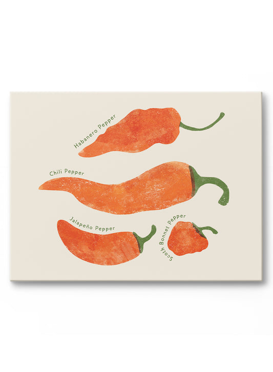 Scoville Scale Peppers, Canvas