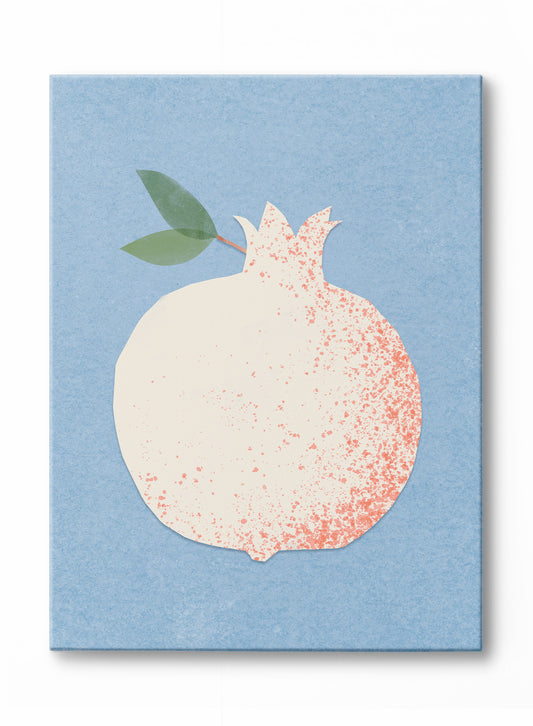 Paper Cut Pomegrenate, Canvas