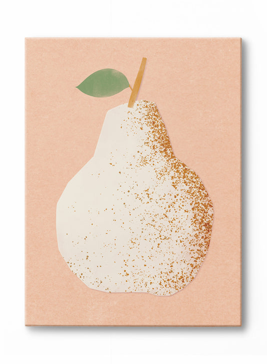 Paper Cut Pear, Canvas