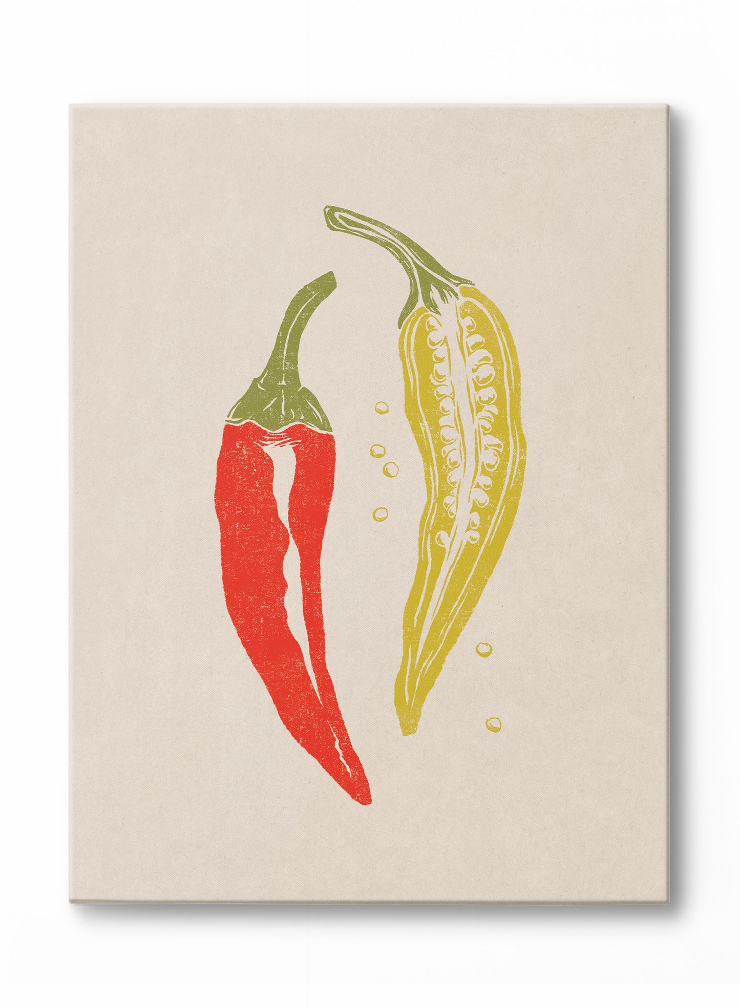 Pepper Print, Canvas