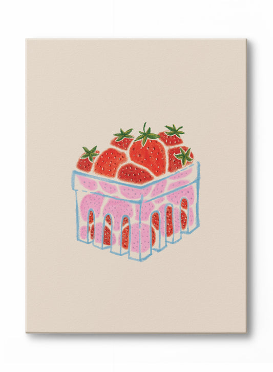 Strawberry Punnet, Canvas
