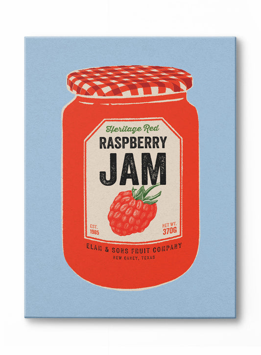 Raspberry Jam Jar, Canvas