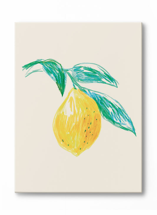 Sketched Lemon, Canvas