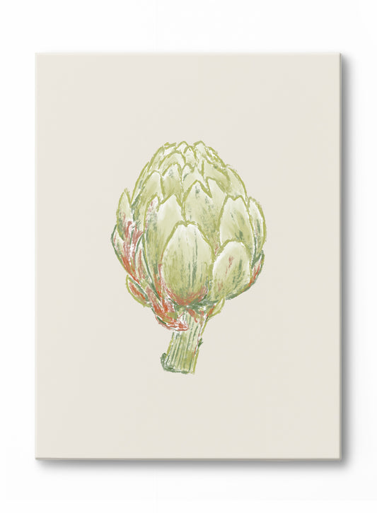 Line Drawn Artichoke, Canvas