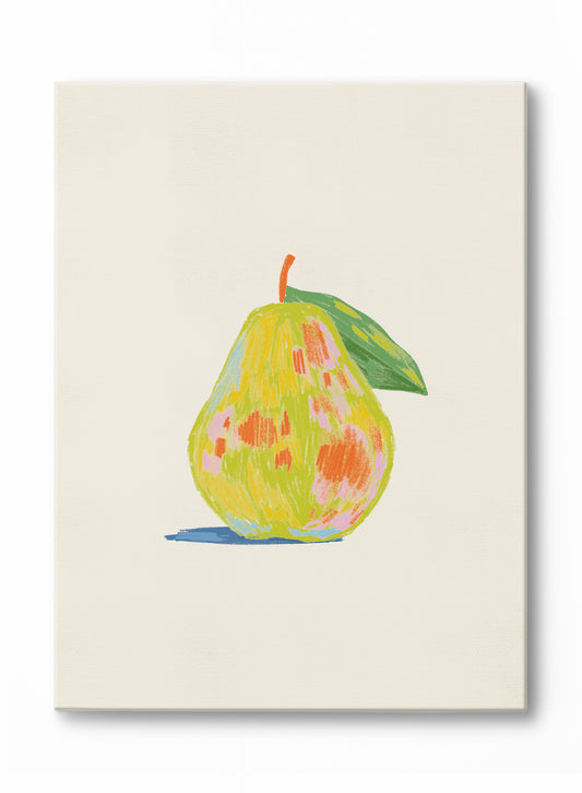 Pastels Pear, Canvas