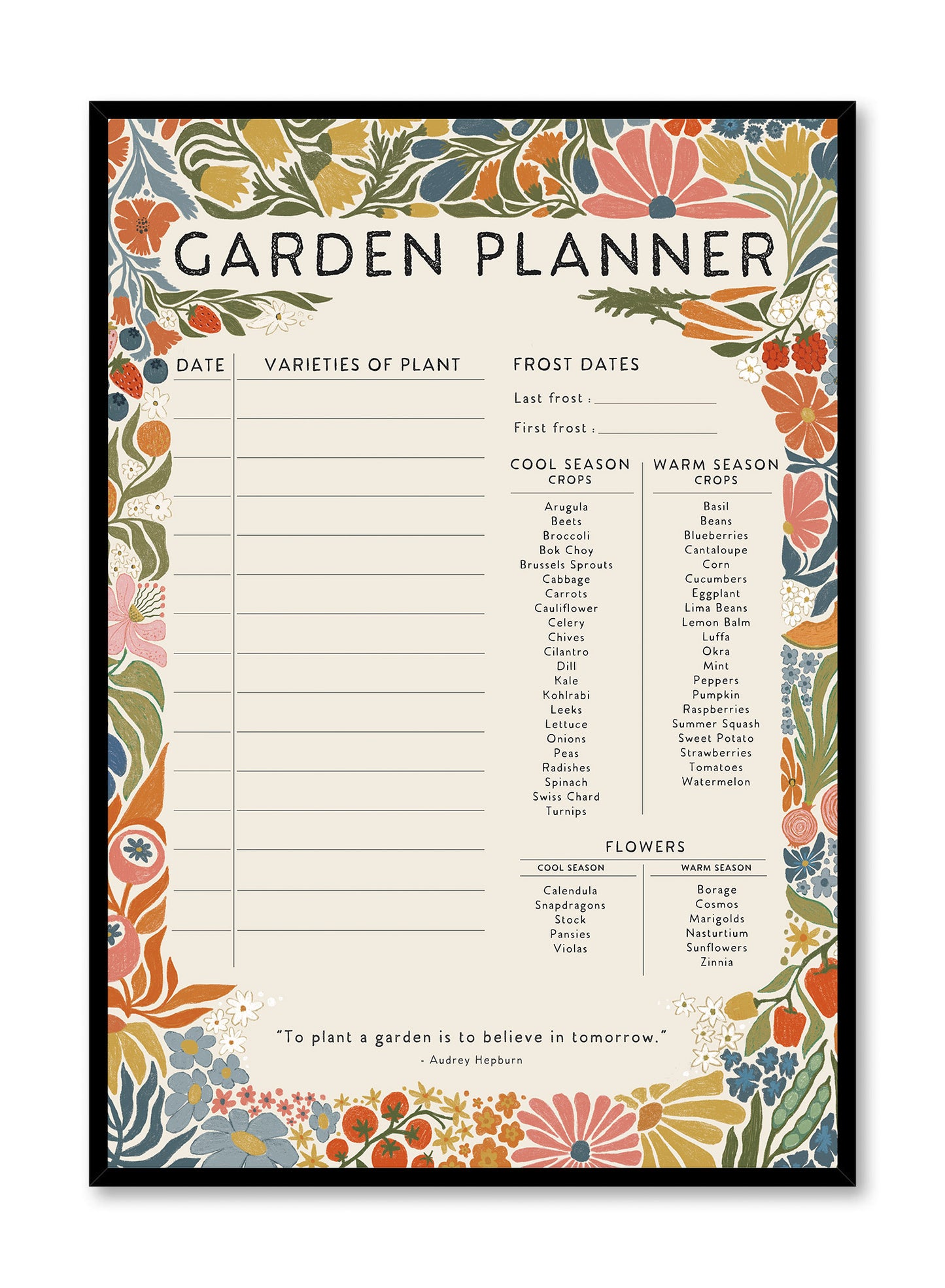 Garden Planner Full of Purpose, Planner
