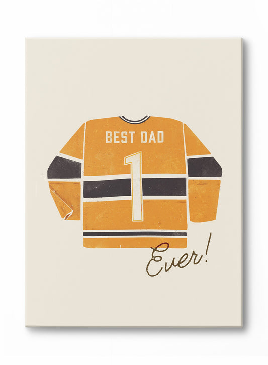 Best Dad Ever (Yellow and Blue), Canvas