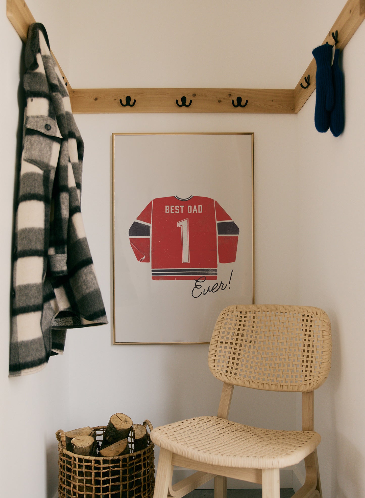 Best Dad Ever (Red and Black), Poster