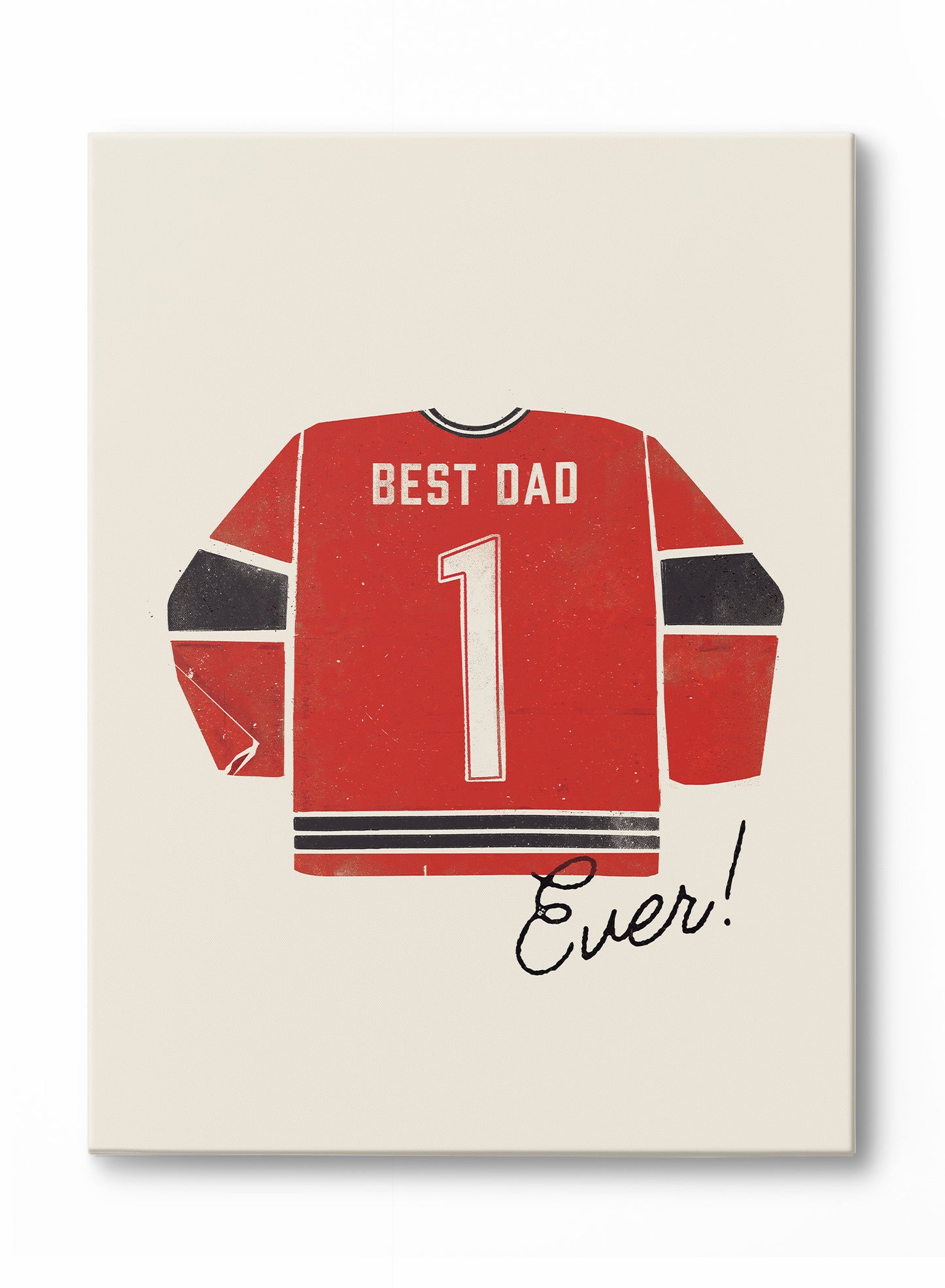 Best Dad Ever (Red and Black), Poster