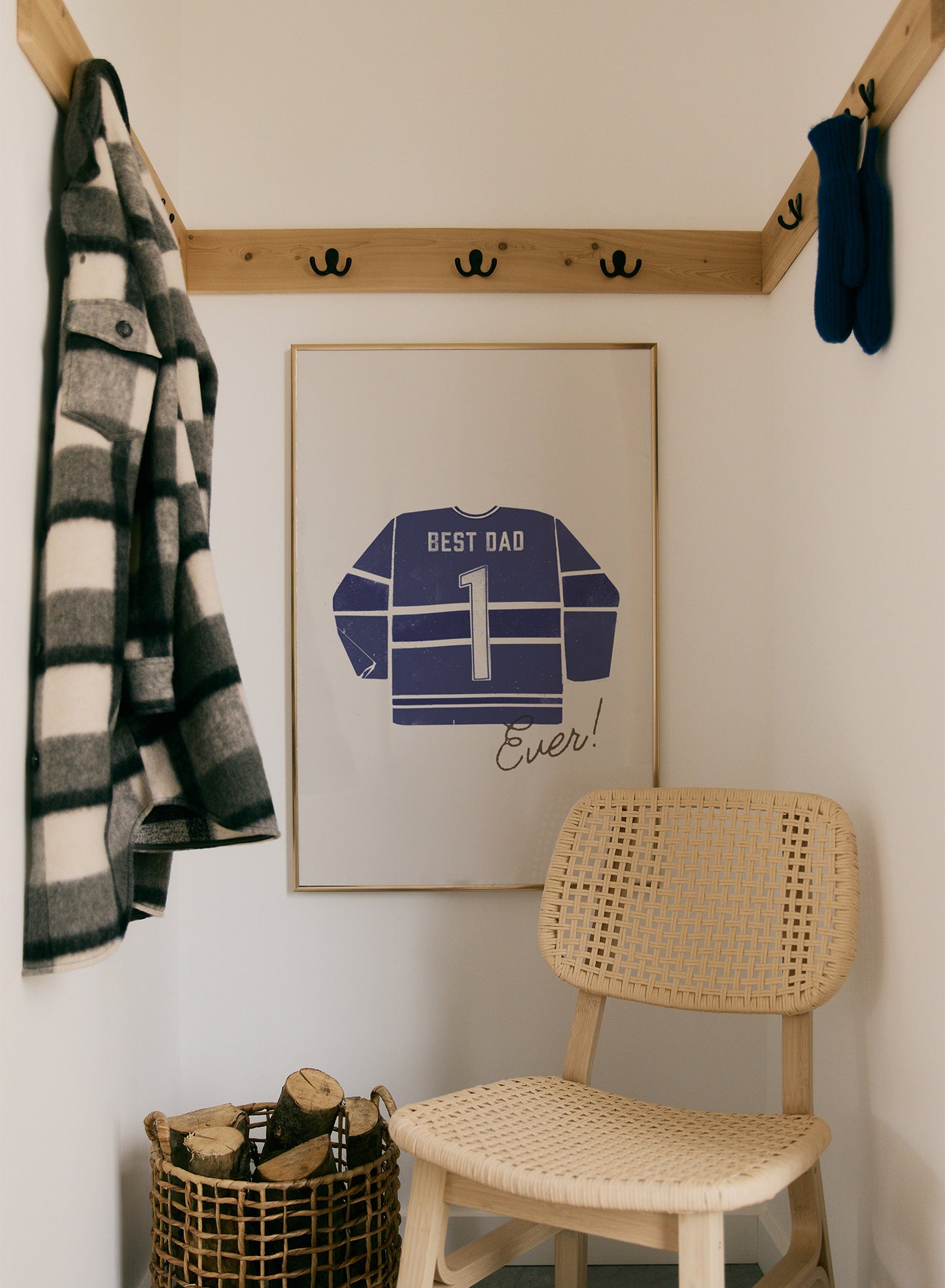 Best Dad Ever (Blue and Black), Poster