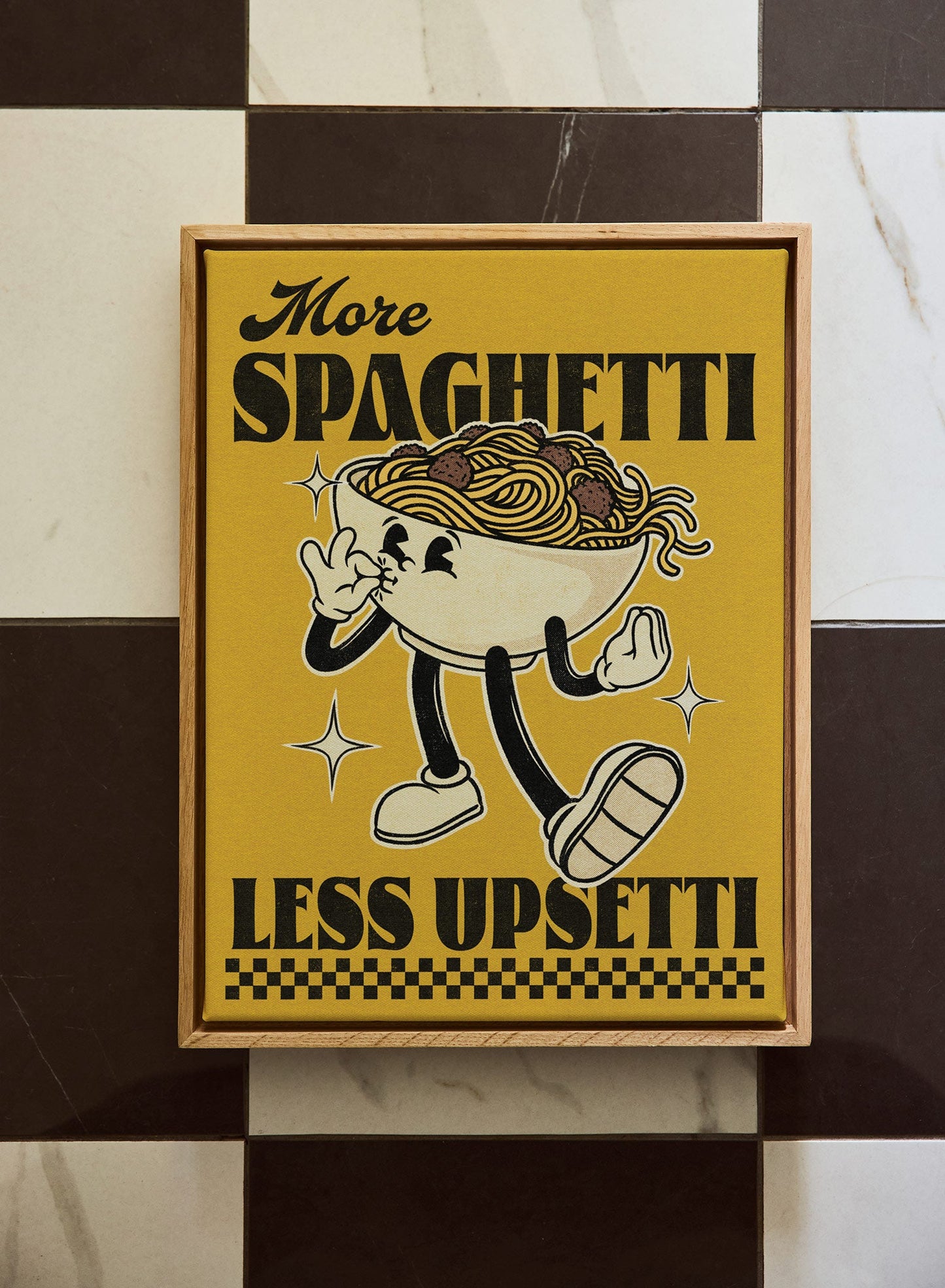 More Spaghetti, Less Upsetti, Canvas
