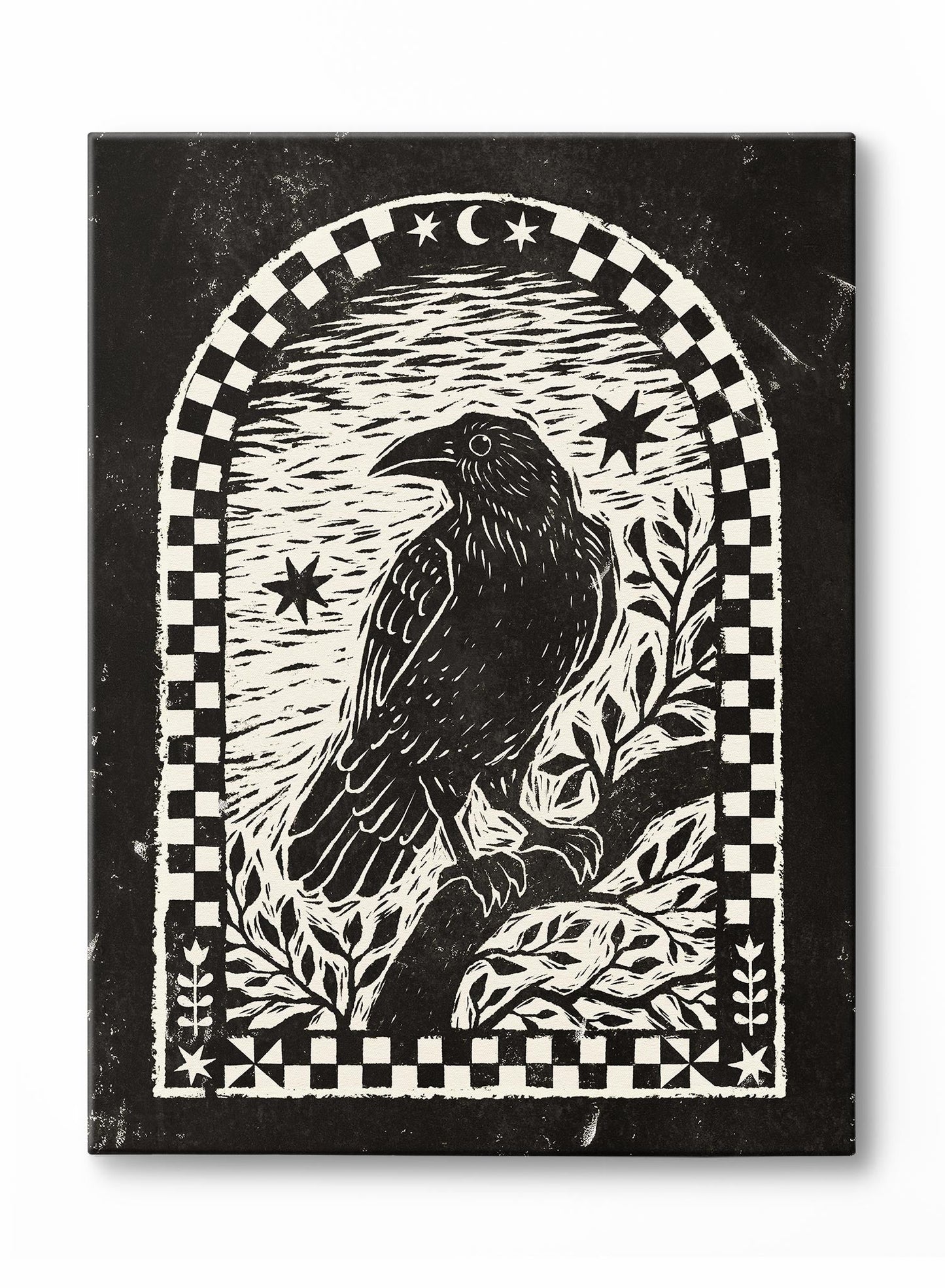 Crow at Dawn, Canvas