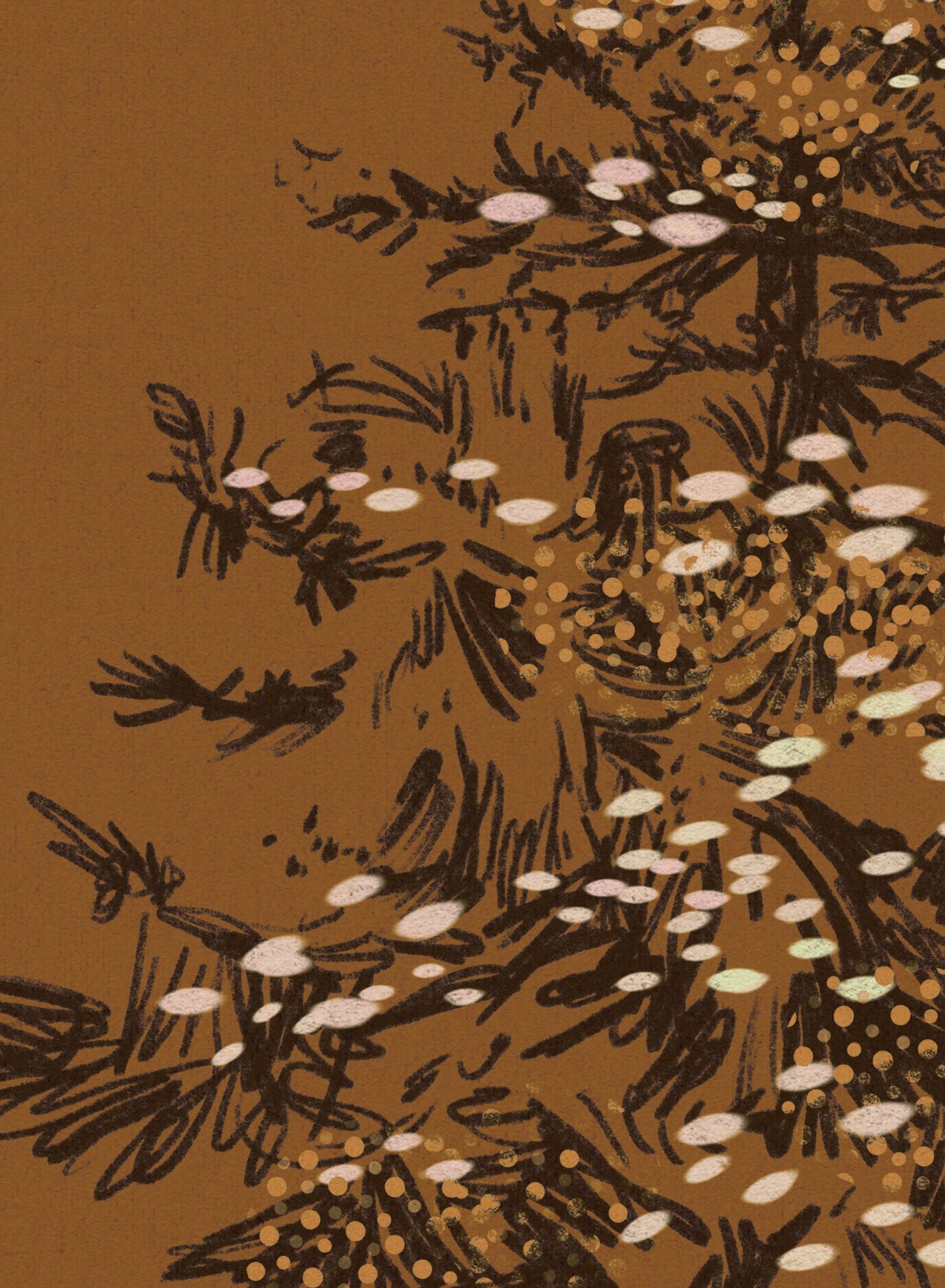 Powdered Pines, Canvas