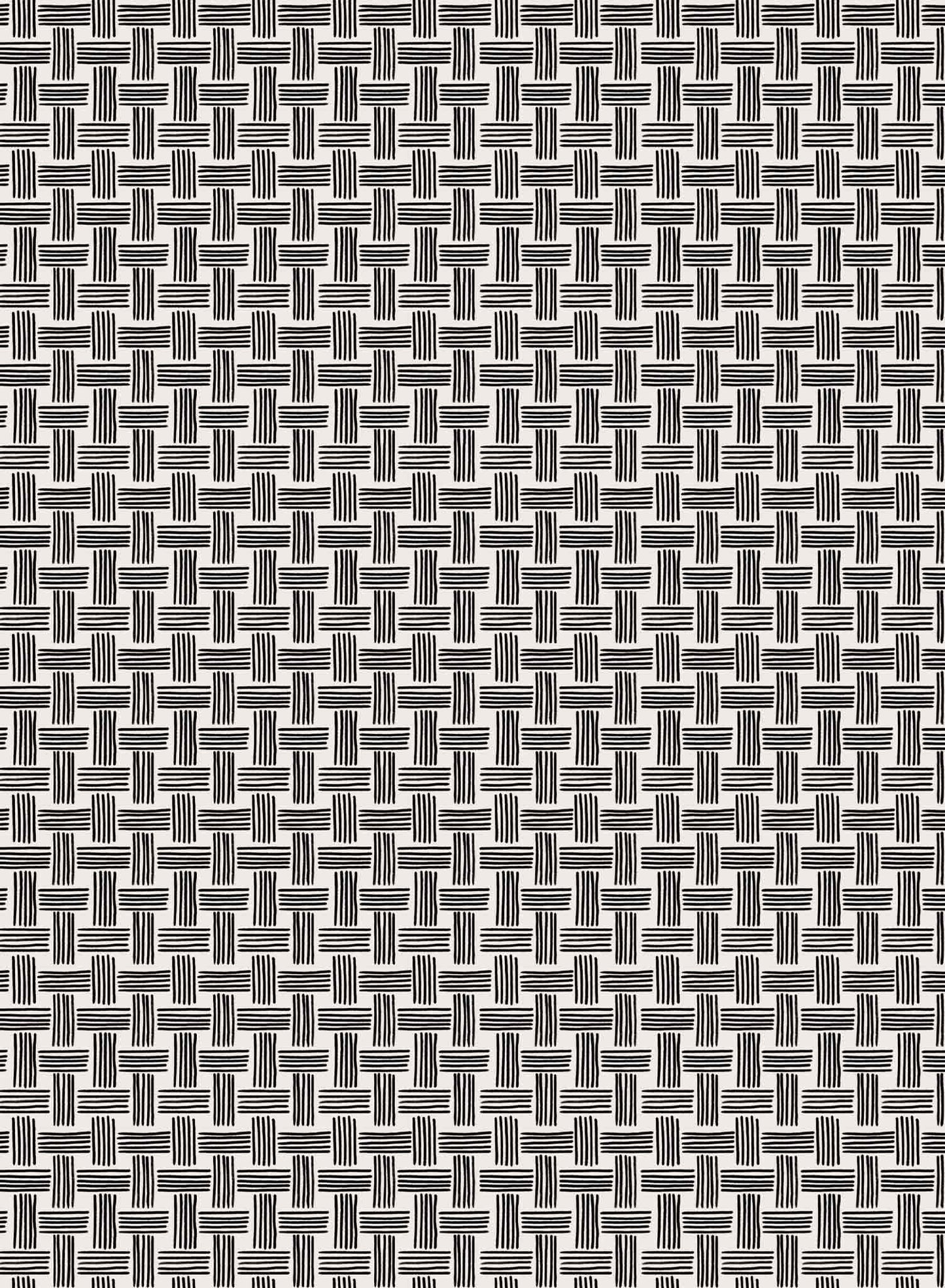 Basket Case is a minimalist wallpaper by Opposite Wall of a basket weave pattern.