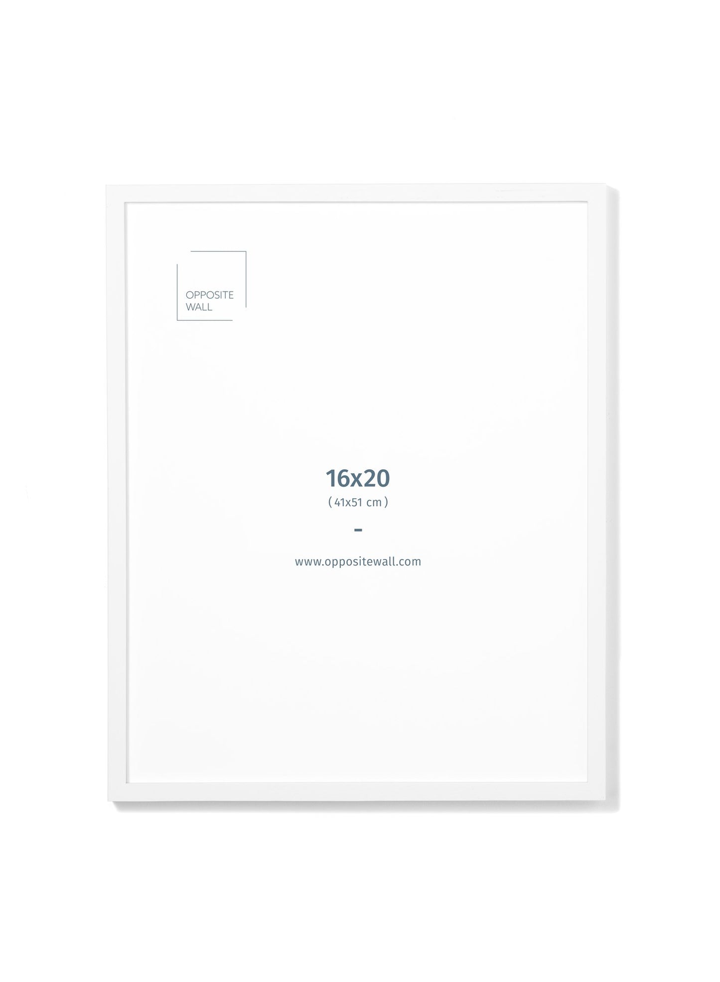 Scandinavian white oak frame by Opposite Wall - Front of the frame - Size 16x20 inches