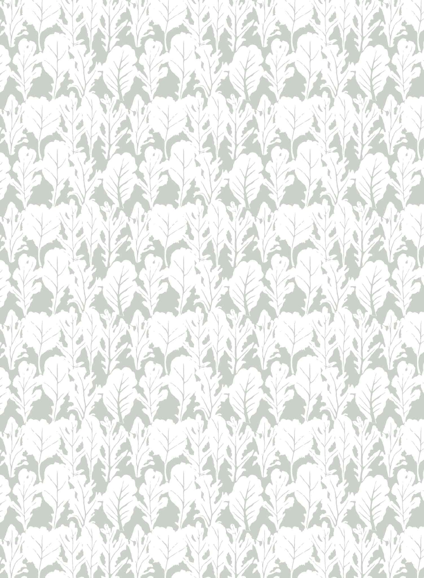 Salad Season is a minimalist wallpaper by Opposite Wall of a variety of lettuce leaves.