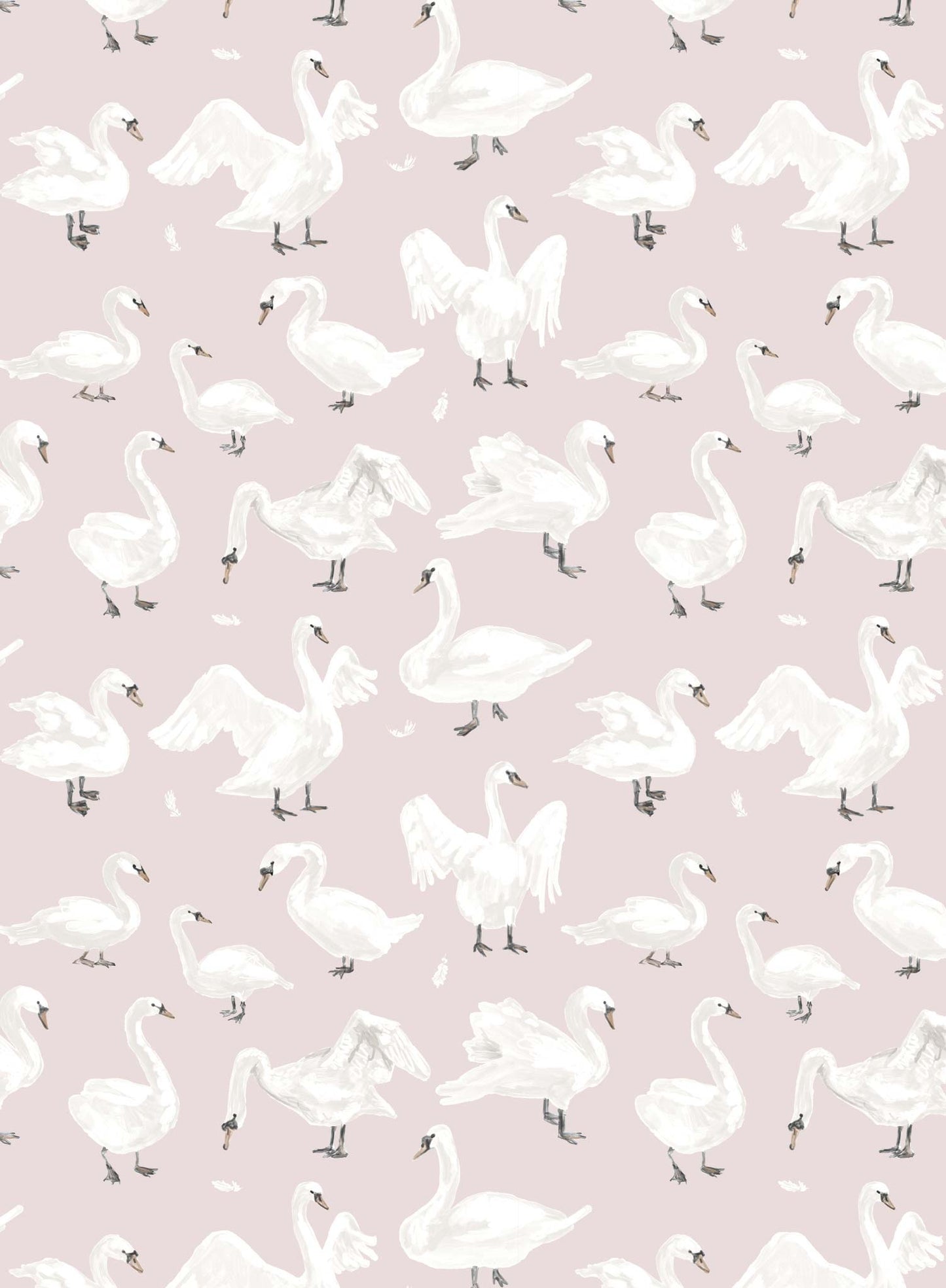 Mother Goose is a Minimalist wallpaper by Opposite Wall of gooses floating around.