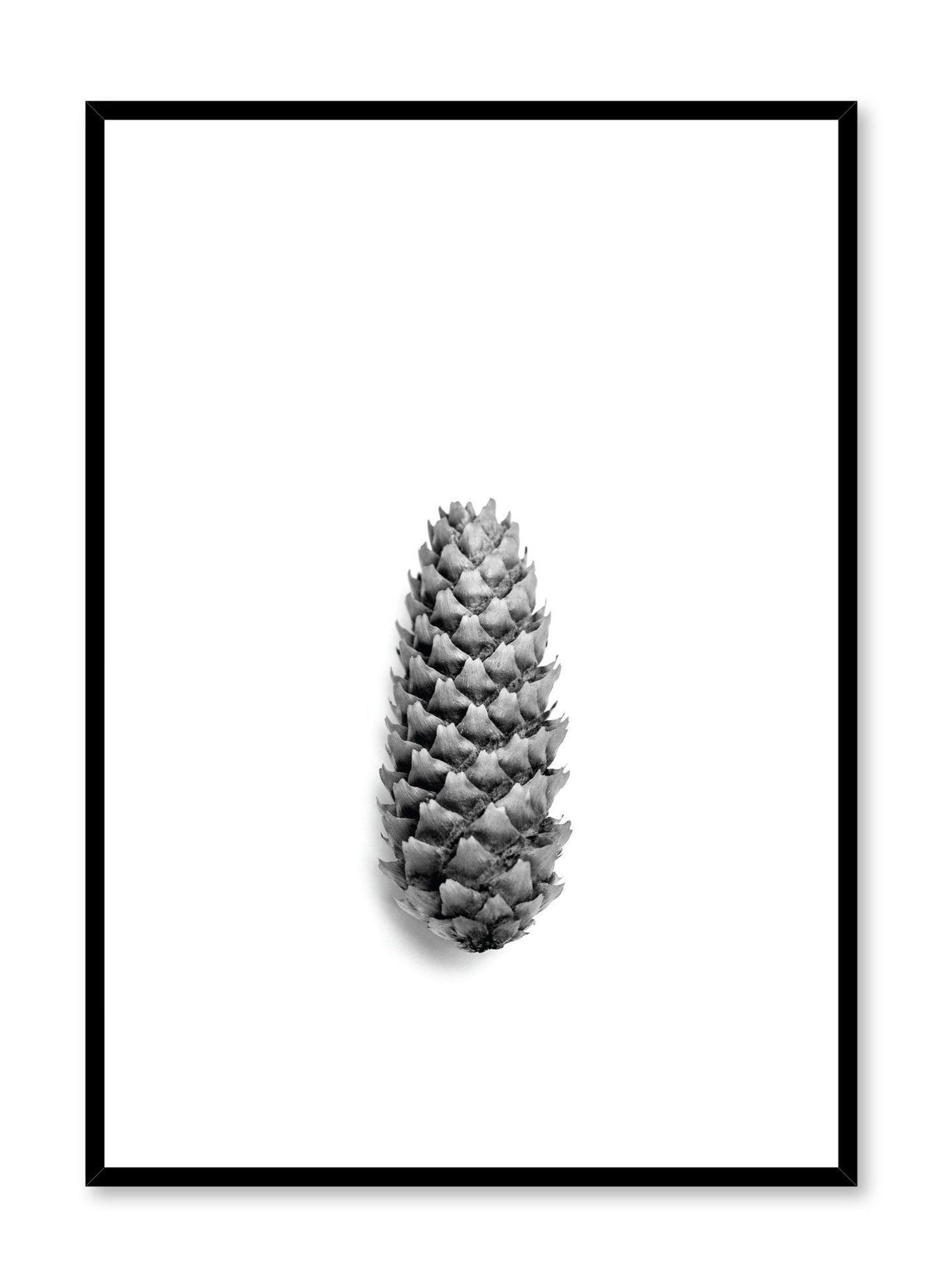Modern minimalist poster by Opposite Wall with trendy black and white art photo - Pretty Pine