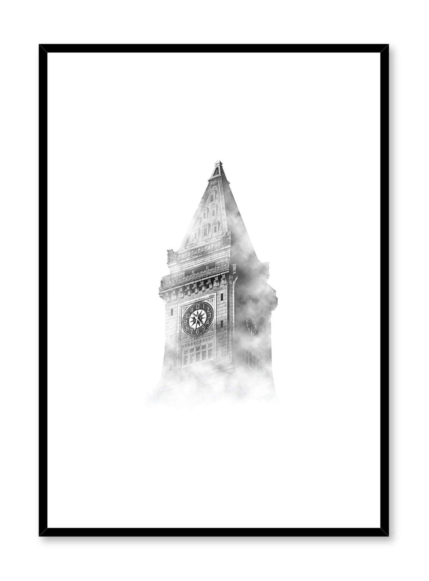 Modern minimalist art print by Opposite Wall with Six O' Clock art photo