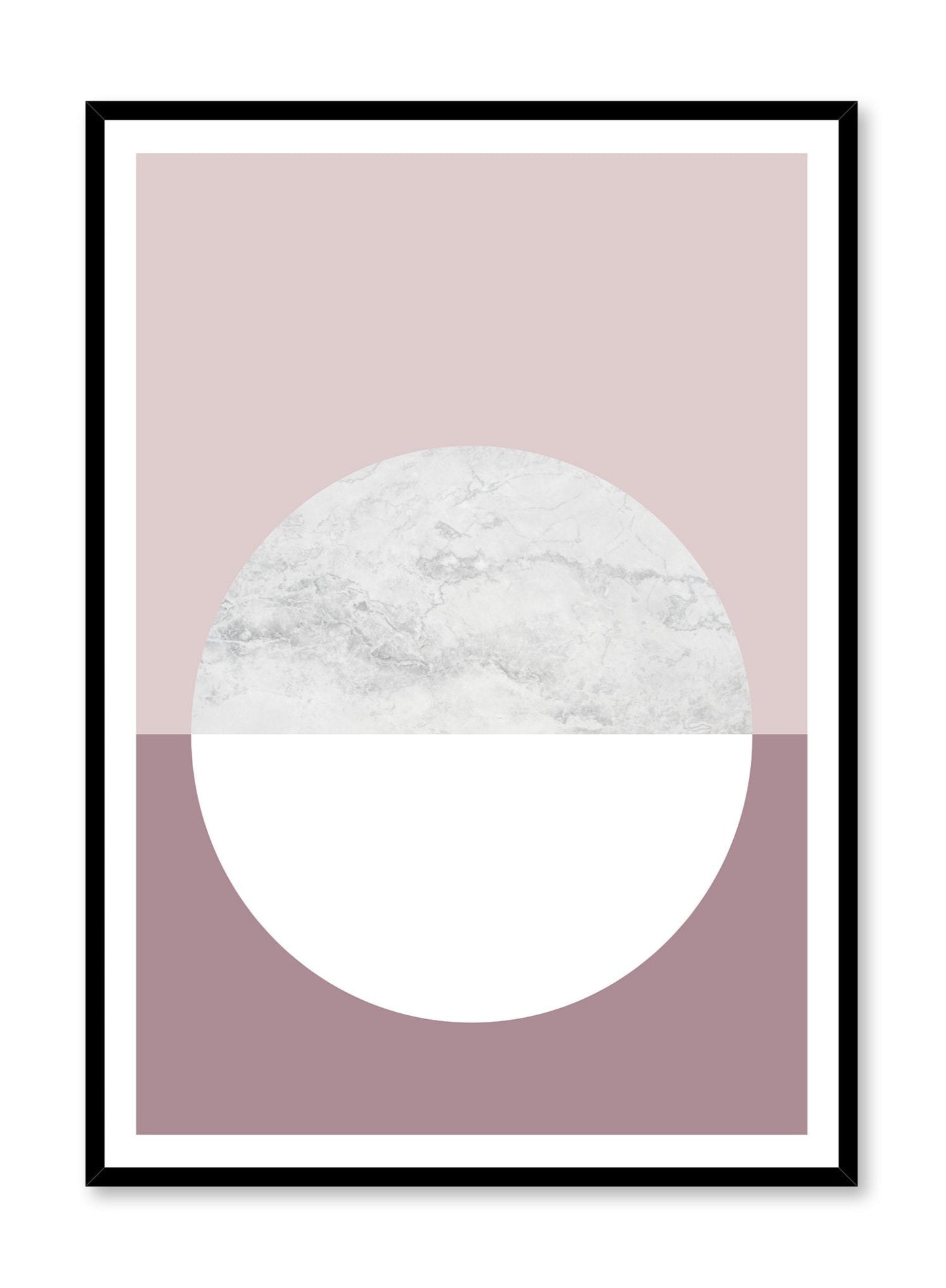 Unique poster with Cinder rose abstract graphic design
