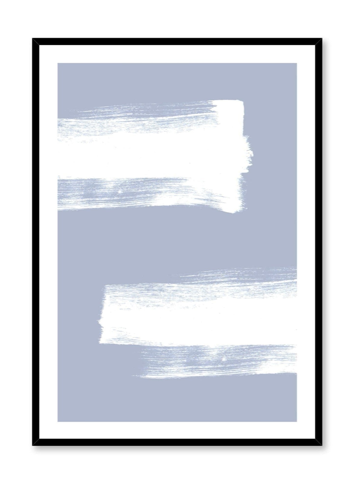 minimalist art print by Opposite Wall with Strokes abstract design