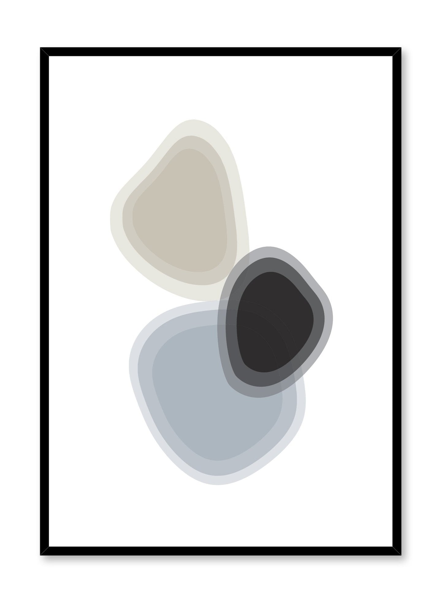 Modern minimalist art print by Opposite Wall with trendy abstract graphic Gradient Shapes design