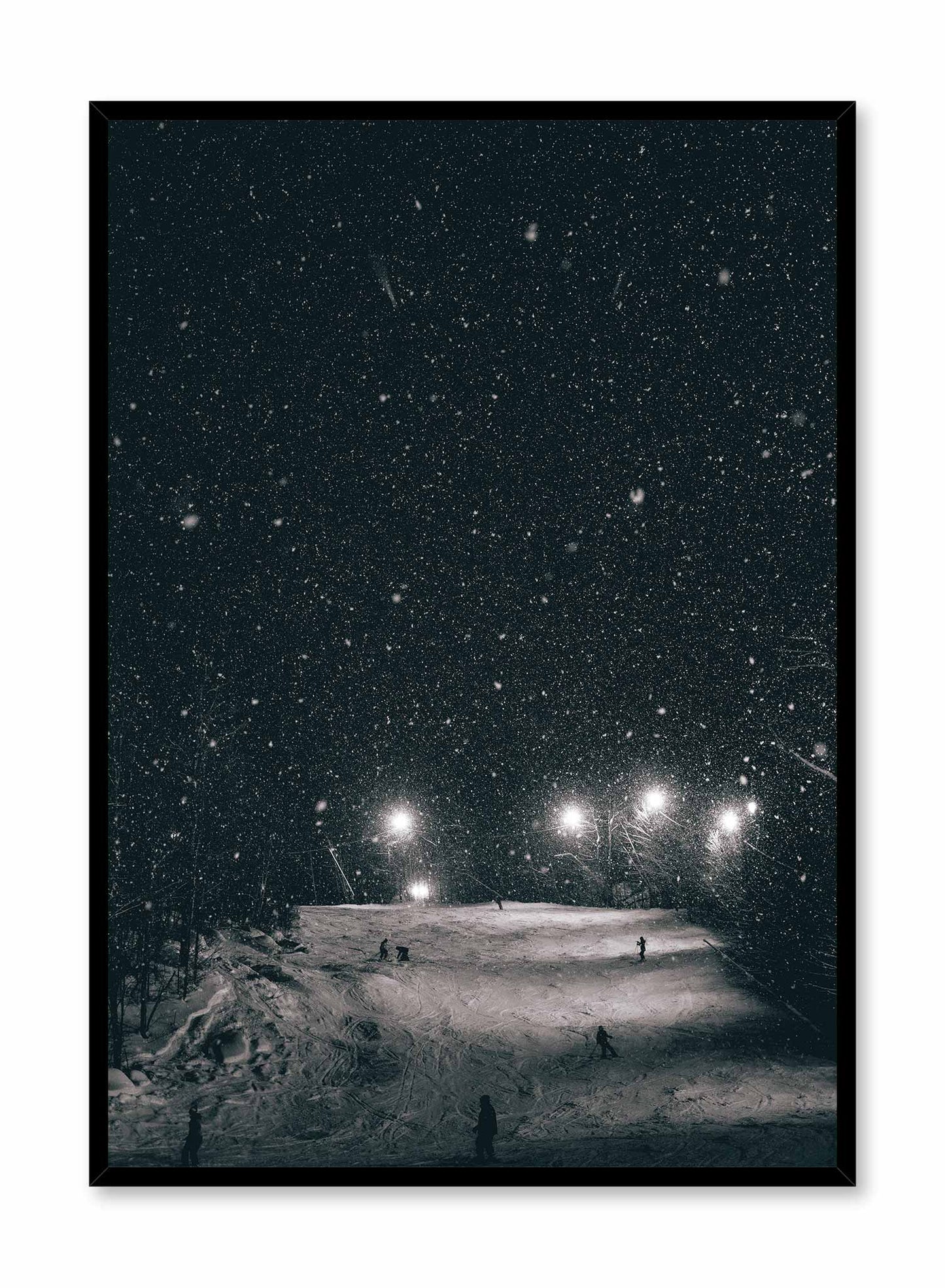 Midnight Traverse Ski Mountain, Poster| Oppositewall.com