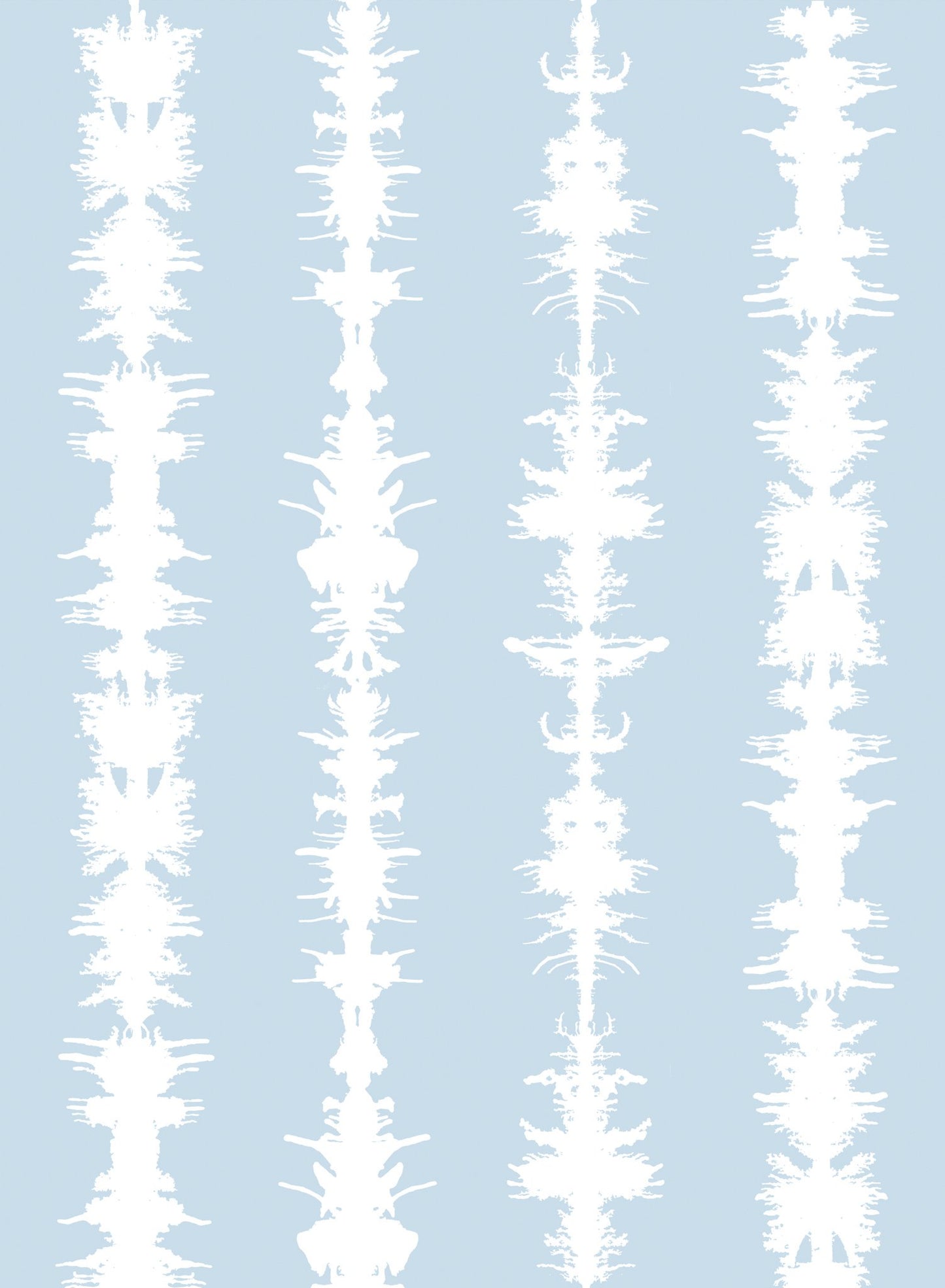 Sound of Silence is a minimalist wallpaper by Opposite Wall of different sound waves aligned vertically.