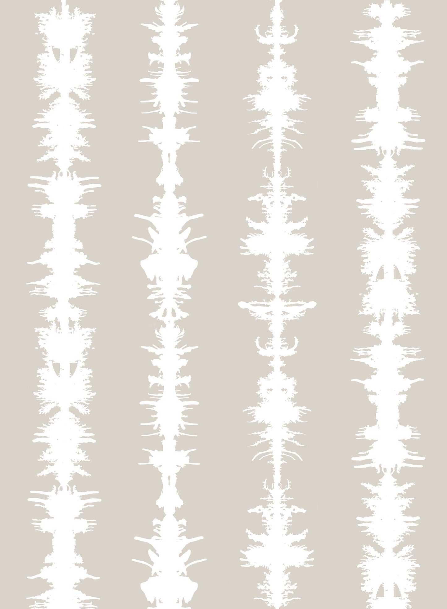 Sound of Silence is a minimalist wallpaper by Opposite Wall of different sound waves aligned vertically.