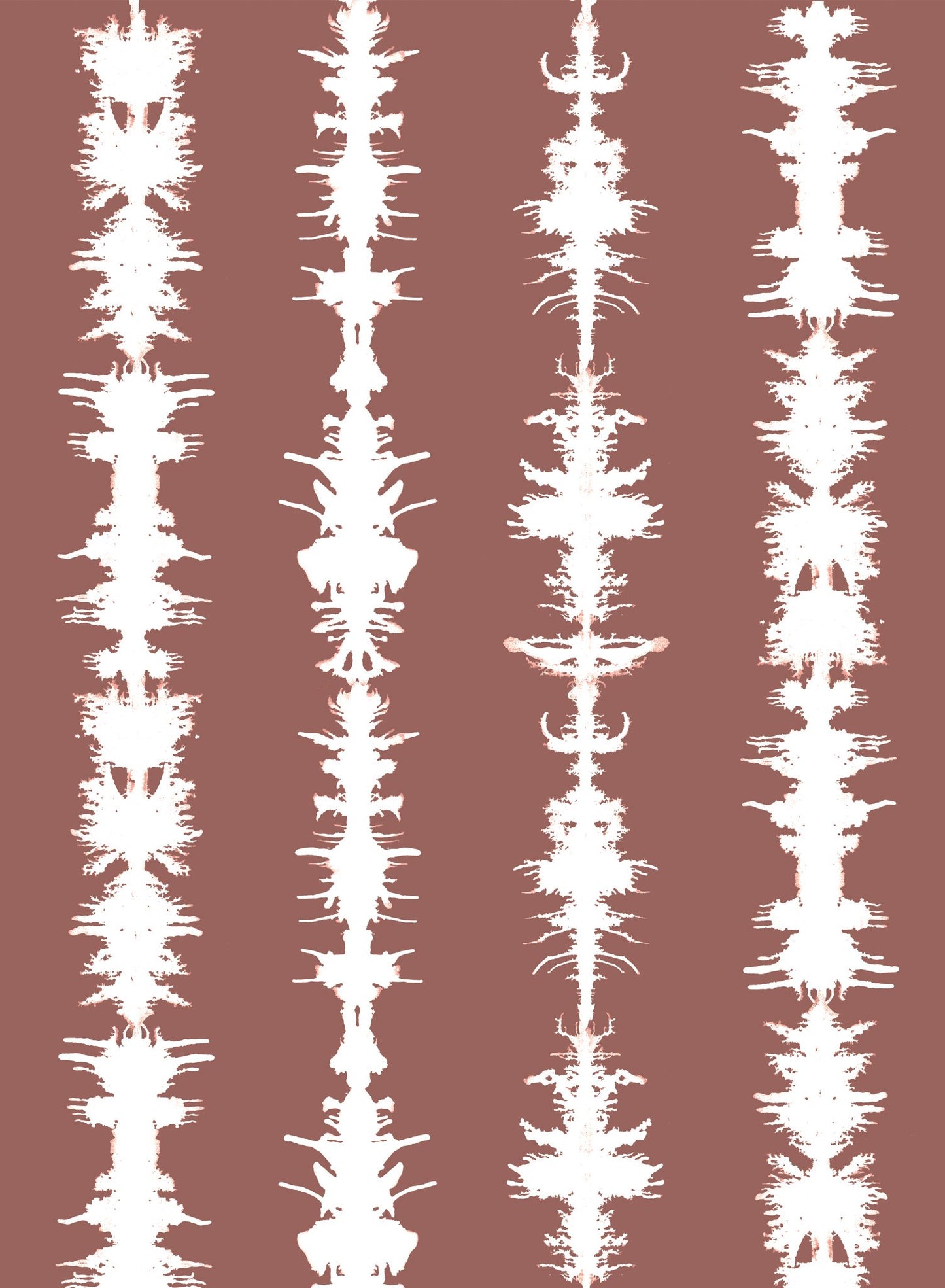 Sound of Silence is a minimalist wallpaper by Opposite Wall of different sound waves aligned vertically.