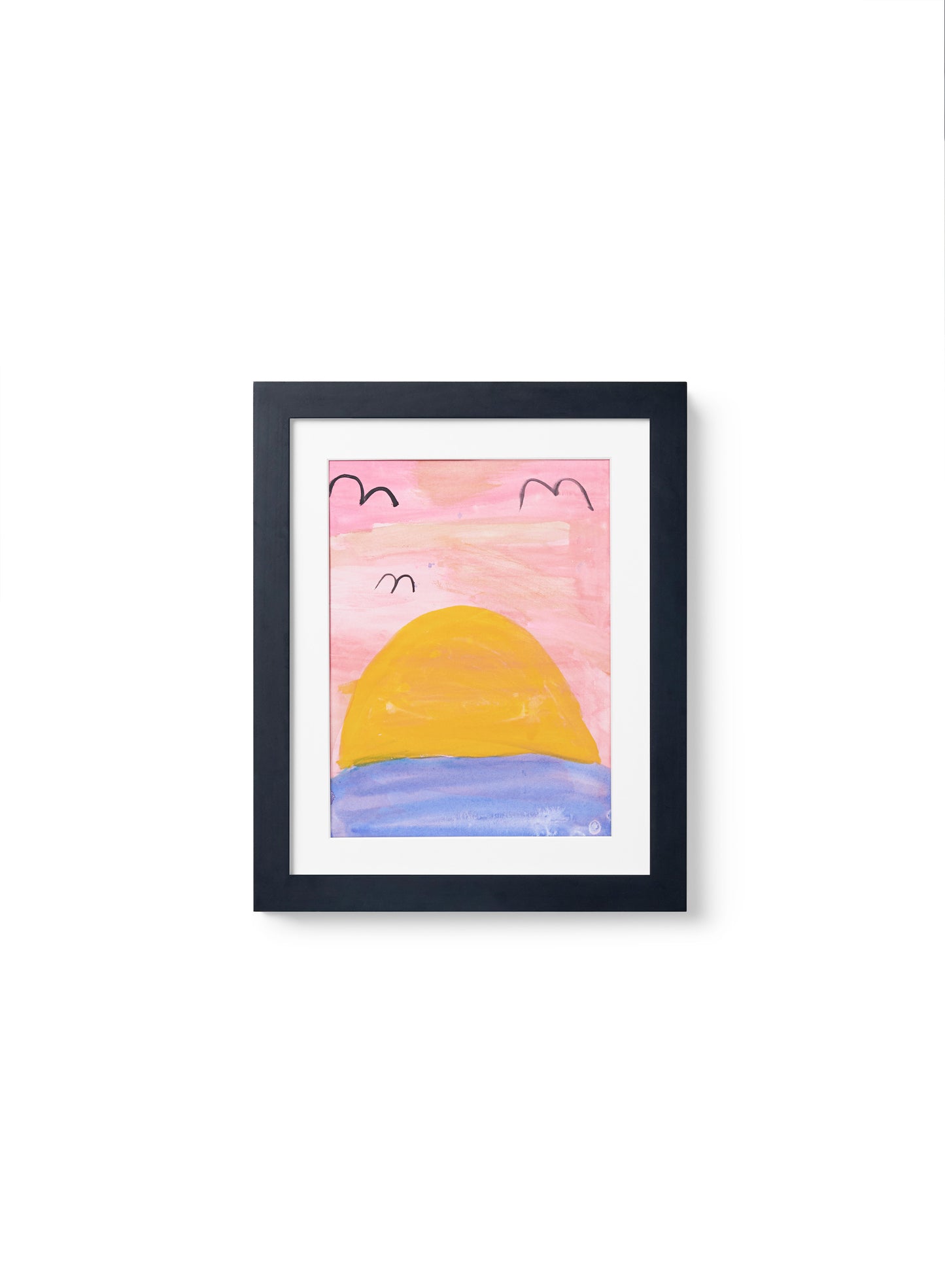 Kids Art Frame in Black Solid Wood (2 Pack), 8.5x11 in | 22x28 cm