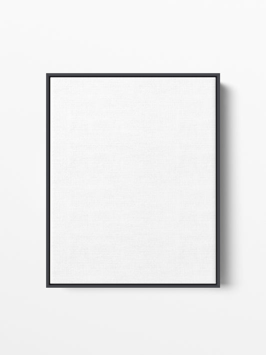 Black Wood Floating Canvas Frame, 16x20 in | 41x51 cm