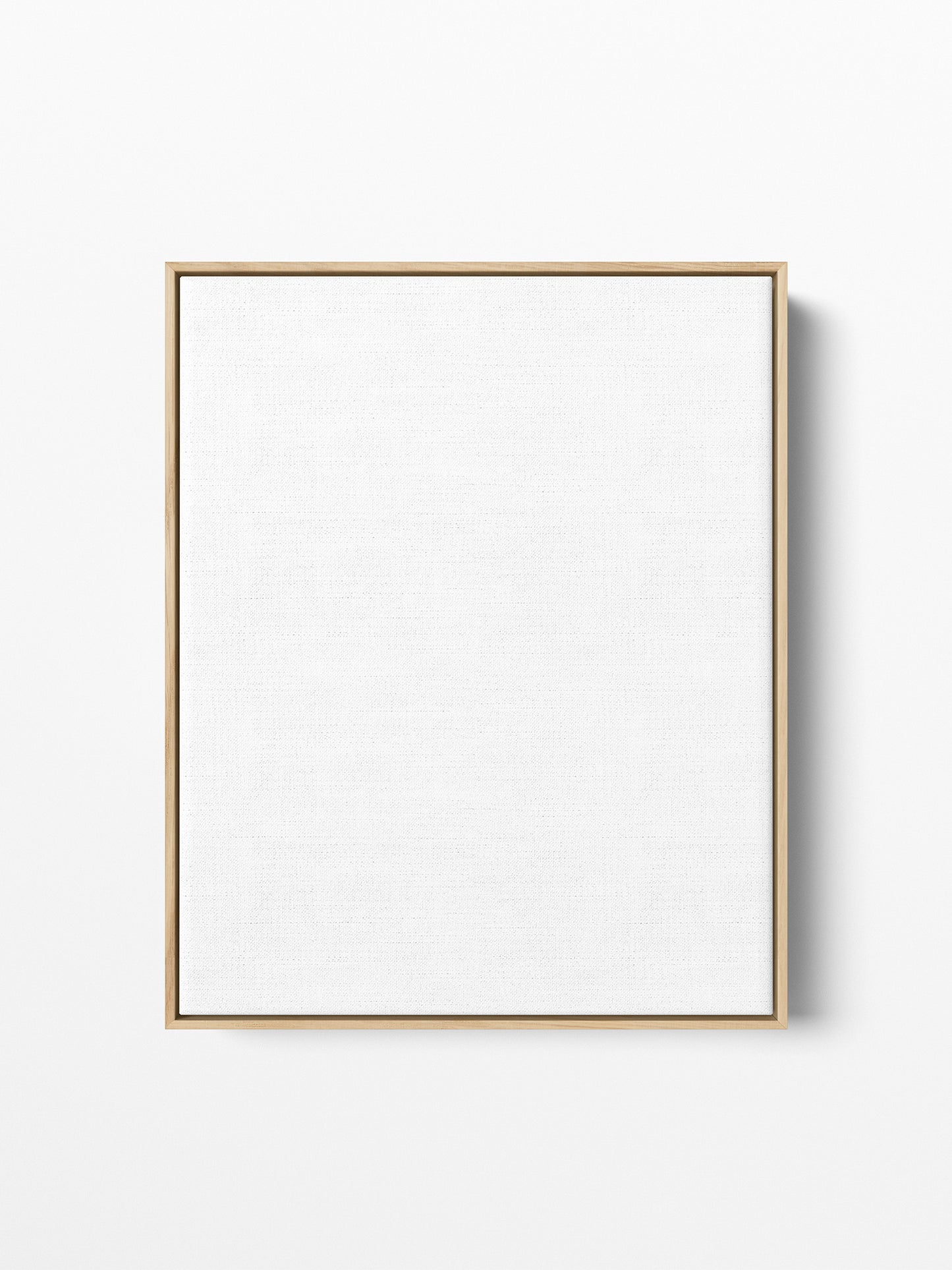Cadre flottant en chêne naturel pour toile, 16x20 po | 41x51 cm