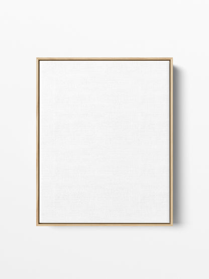 Cadre flottant en chêne naturel pour toile, 16x20 po | 41x51 cm