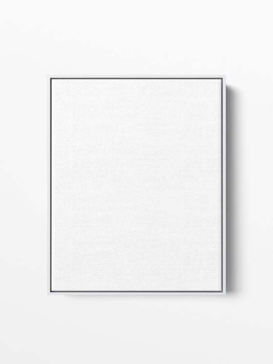 White Wood Floating Canvas Frame, 16x20 in | 41x51 cm